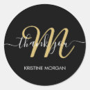 Search for classic round monogram stickers Thank you