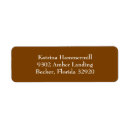 Search for chocolate return address labels White