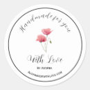 Search for hand crafted with love stickers Small business