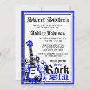 Search for rocker birthday invitations Cool