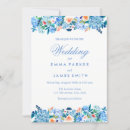 Search for peach and blue wedding invitations Floral