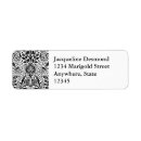 Search for silver and white return address labels Damask