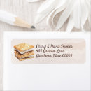 Search for camping return address labels Camping birthday party