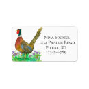 Search for pheasant return address labels Ring necked pheasant