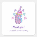 Search for 6th birthday stickers Rainbow