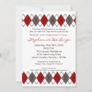 Search for gray argyle invitations Grey