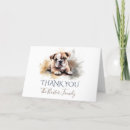 Search for bulldog thank you cards Watercolor