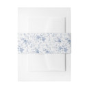Search for dusty blue invitation belly bands Chinoiserie
