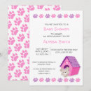 Search for dog baby shower invitations Purple