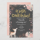 Search for baby deer birthday invitations Snowflakes