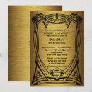 Search for monogram birthday invitations Gold