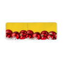 Search for peppermint candy return address labels Snow