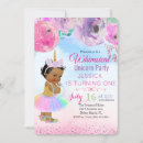 Search for unicorn fairy invitations Watercolor