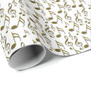 Search for clef wrapping paper Gold