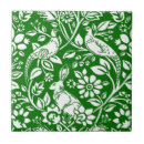 Search for green white pattern tiles William morris