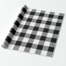 Search for black and white buffalo plaid wrapping paper Country