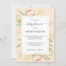 Search for peach baby shower invitations Peony