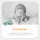 Search for baby boy birth announcement stickers Whimsical