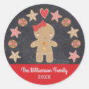 Search for gingerbread girl stickers Red