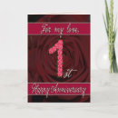 Search for 1st wedding anniversary cards Flowers