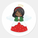Search for cute angels stickers Black