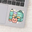 Search for cartoon pencils stickers Back to school