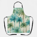 Search for blue palm tree aprons Pattern