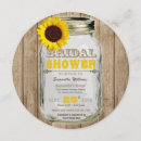 Search for sunflower mason jar bridal shower invitations Vintage