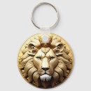 Search for lion crown key rings Gold