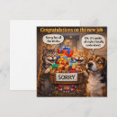 Search for funny new job congratulations cards Humour