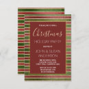 Search for green gold corporate christmas invitations Foil