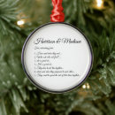 Search for bride and groom christmas tree decorations Script