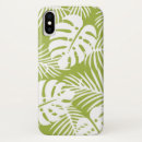 Search for green palm leaves iphone cases Modern