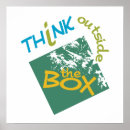 Search for think outside the box art Typography