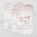 Search for foil engagement party invitations Rose gold