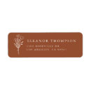 Search for boho floral return address labels Botanical
