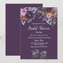 Search for purple and teal bridal shower invitations Floral