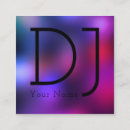 Search for night club business cards Deejay