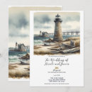 Search for lighthouse wedding invitations Watercolor
