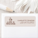 Search for coffee love return address labels Trendy