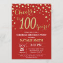 Search for cheers to 100 years invitations Modern