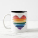 Search for rainbow heart mugs Love is love