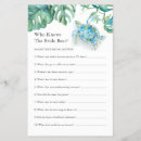 Search for tropical bridal shower games Watercolor