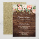 Search for peach quinceanera invitations Flowers