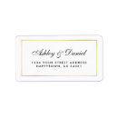 Search for black and gold address labels weddings Typography