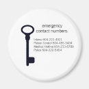 Search for emergency numbers magnets Contact