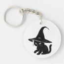 Search for cat with hat key rings Magical