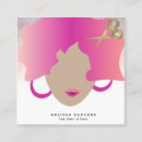 Search for curly hair business cards Woman