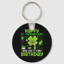 Search for st patricks birthday key rings Leprechaun