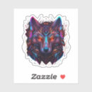 Search for neon animal stickers Wolf